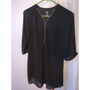 Black sheer shirt